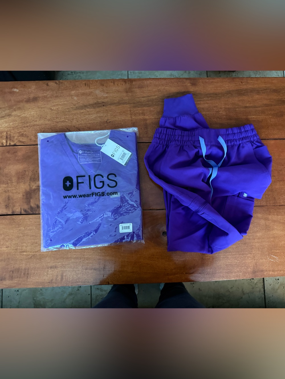 Figs Medical Scrub set in digital grape Purple - Picture 5 of 5
